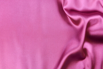 Satin fabric with gentle curves