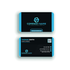 Creative business card design vector