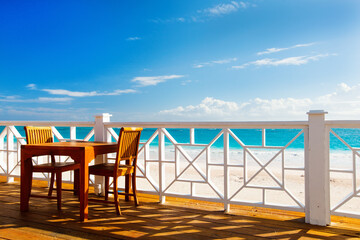 Caribbean beach and sea