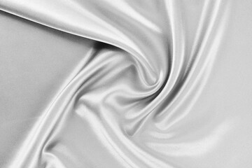 Satin fabric with gentle curves