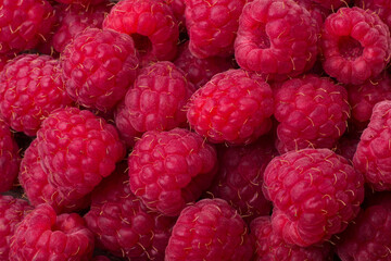 Ripe raspberry as a background close-up