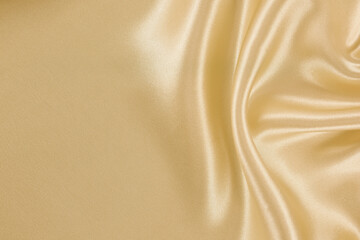 Satin fabric with gentle curves