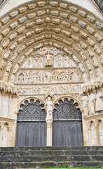 Obraz premium entrance to the cathedral of st james in sibenik croatia