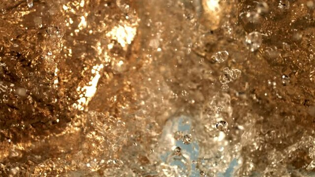 Juicy and healthy cold-press freshness explosion. Refreshing natural juice splashing in extreme slow-motion. Beautiful and clear yummy juicing. Cold Press juicing in slow-motion.