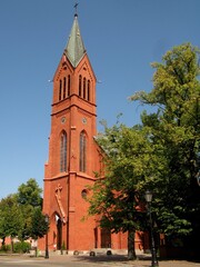 Fototapeta na wymiar St Casimir's Church, Kartuzy, Poland