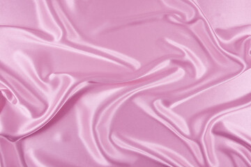 Satin fabric with gentle curves