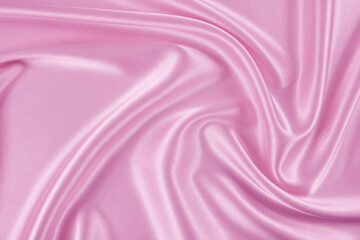 Satin fabric with gentle curves