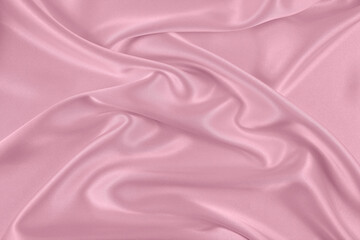 Satin fabric with gentle curves