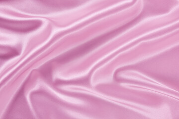 Satin fabric with gentle curves