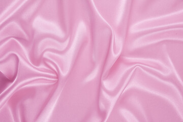 Satin fabric with gentle curves