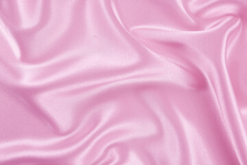 Satin fabric with gentle curves