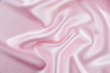Satin fabric with gentle curves