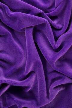 Purple Velvet Cloth. Texture, Background