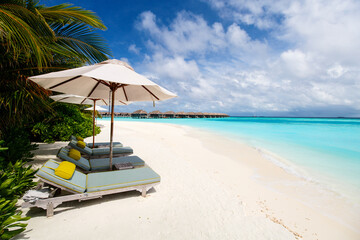 Beautiful tropical beach at Maldives