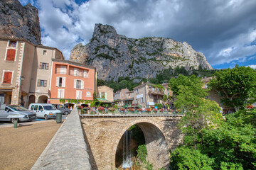 Moustiers-Sainte-Marie village in Provence, Provence-Alpes-Cote d`Azur, France, member of most beautiful villages of France © Yamagiwa