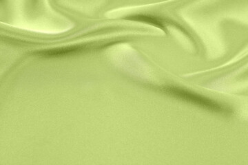 Satin fabric with gentle curves