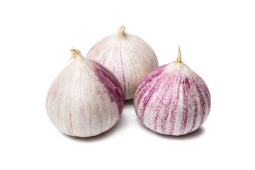 Fototapeta premium Garlic isolated on white background close-up
