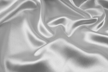 Satin fabric with gentle curves