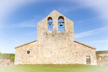 Fototapeta na wymiar hermitage of Saint Mary in Retuerta village, province of Burgos, Castile and Leon, Spain