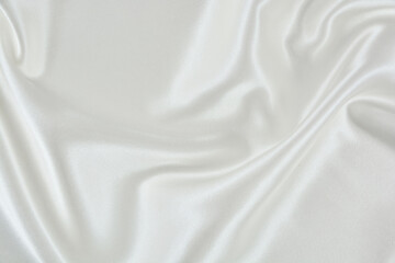 Satin fabric with gentle curves