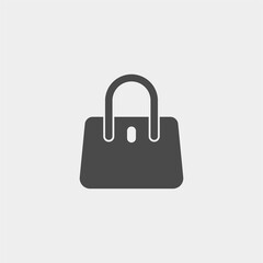 Hand bag vector icon sign symbol