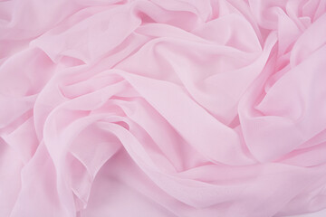 Satin fabric with gentle curves