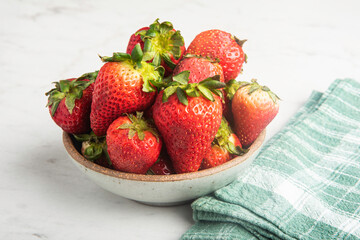 A Bowl Of Fresh Strawberries