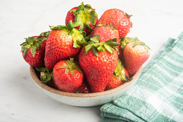 A Bowl Of Fresh Strawberries