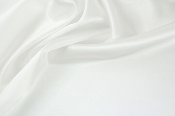 Satin fabric with gentle curves