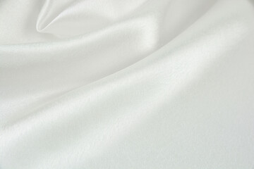 Satin fabric with gentle curves