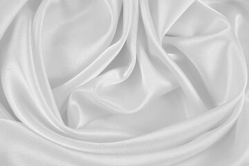 Plakat Satin fabric with gentle curves