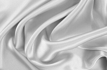 Plakat Satin fabric with gentle curves