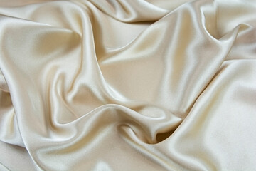 Fototapeta premium Satin fabric with gentle curves
