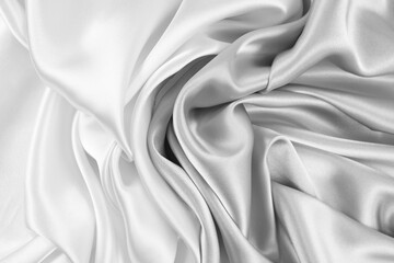 Satin fabric with gentle curves