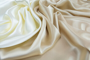 Obraz premium Satin fabric with gentle curves