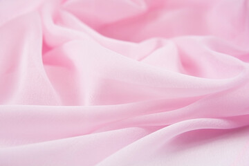 Satin fabric with gentle curves