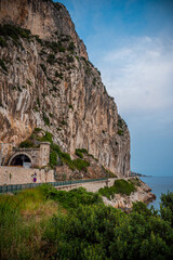 The steep cliffs along the Cote D Azur in France - travel photography