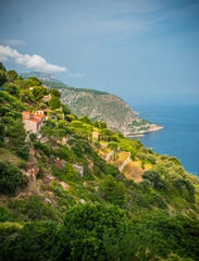 The steep cliffs along the Cote D Azur in France - travel photography
