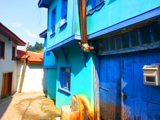 traditional old wooden wood ethnic house home building turkish house turkish building