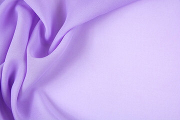 Satin fabric with gentle curves