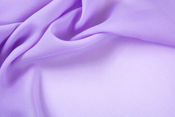 Satin fabric with gentle curves