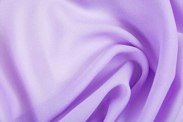 Satin fabric with gentle curves