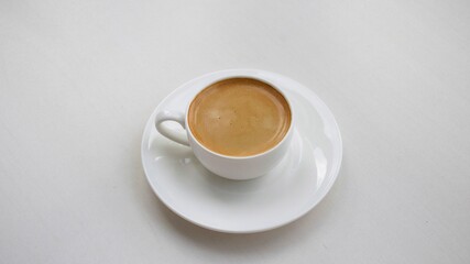 cup of coffee on the table