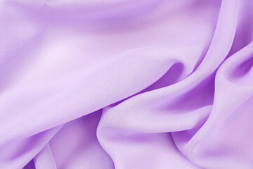 Satin fabric with gentle curves