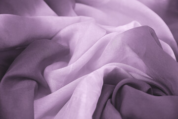 Satin fabric with gentle curves