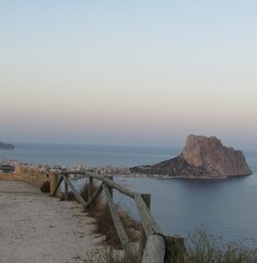 sunset over the sea, spain