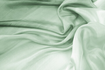 Satin fabric with gentle curves
