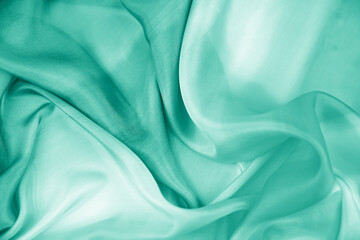 Satin fabric with gentle curves