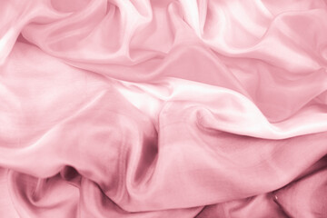 Satin fabric with gentle curves
