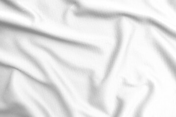 Obraz premium Abstract white fabric texture background. Wavy white cloth.